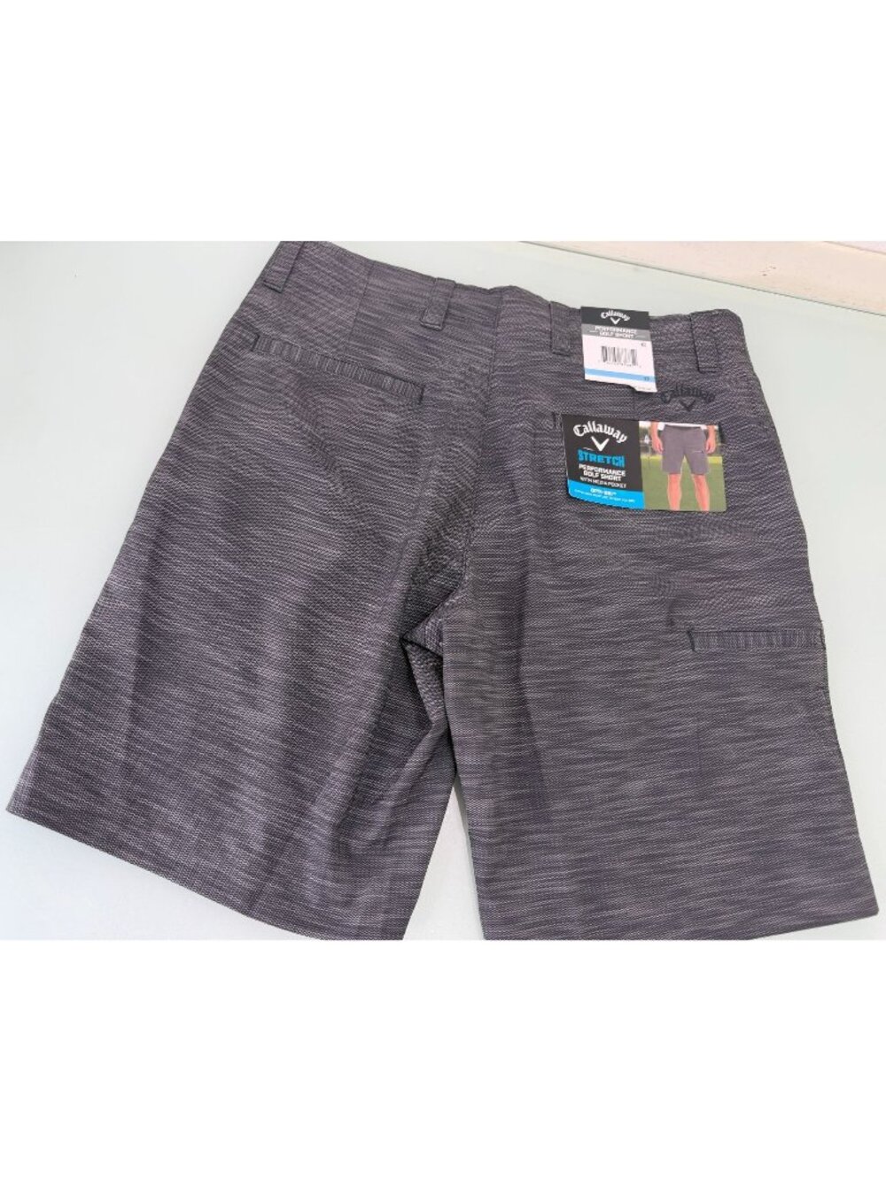 New Callaway Performance Golf Shorts Mens 32 Stretch Opti Dri UPF 9" Inseam NWT